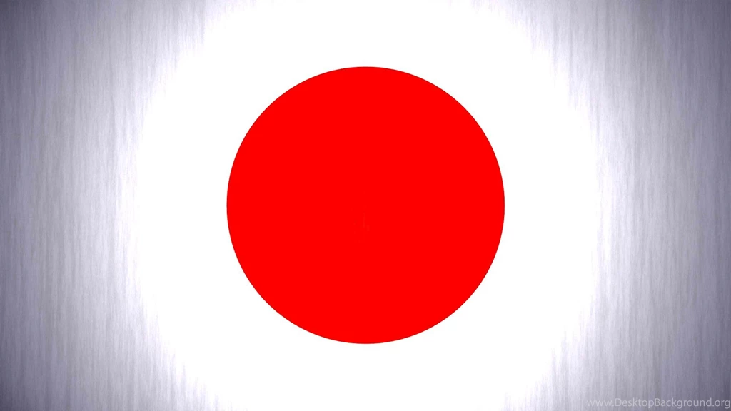 Japan Flag Circle Ball Shape Symbol Texture