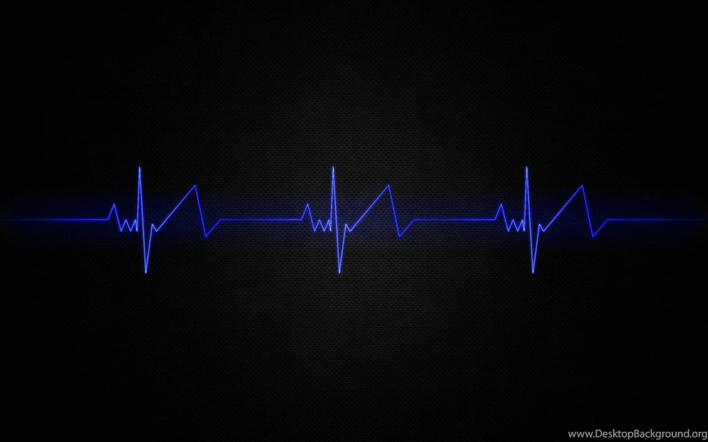 1920x1200 Heart Beat Blue Abstract Desktop PC And Mac Wallpapers