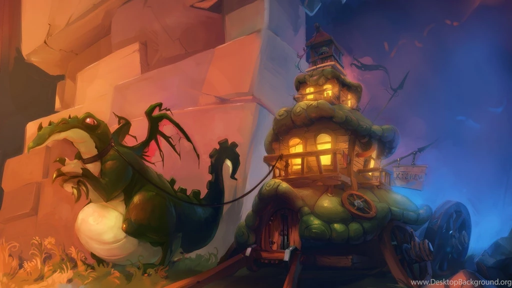 1920x1080 Oritey, Cart, Art, Fantasy, Train, Dragon Wagon, Pack ...