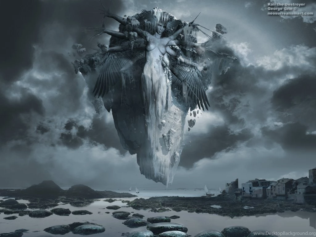 Kali The Destroyer: Surreal Art print, Poster, Book, Desktop wallpapers