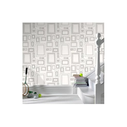 Graham & Brown Label Frames 33' X 20.5" Geometric Wallpapers ...