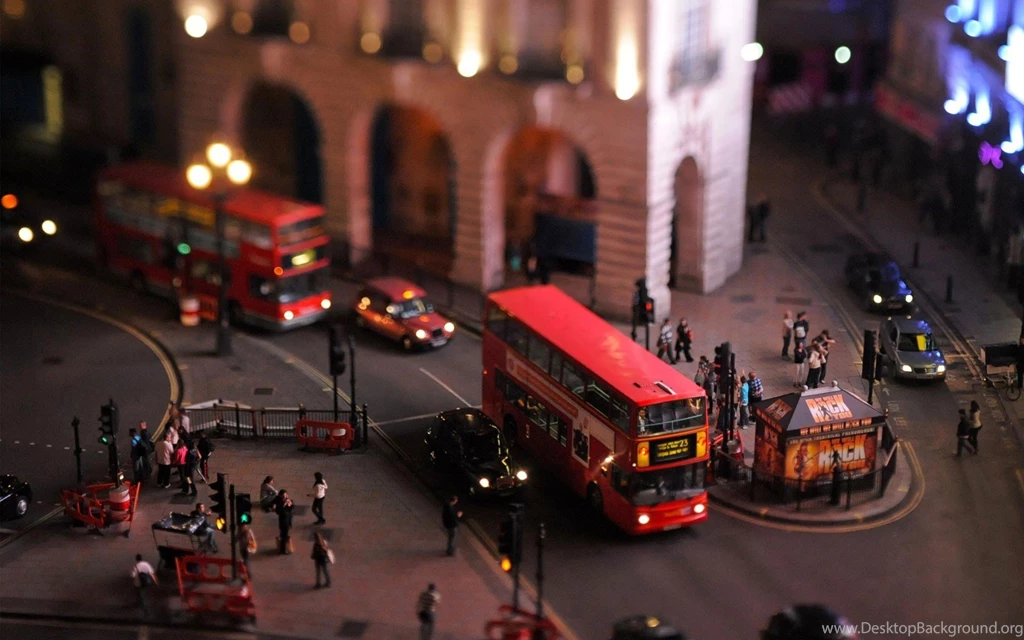 UK London Town Bus Tilt Shift Photo HD Wallpapers   FreeWallsUp