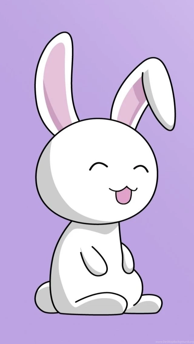 Cute White Rabbit iPhone 5 Wallpapers (640x1136)