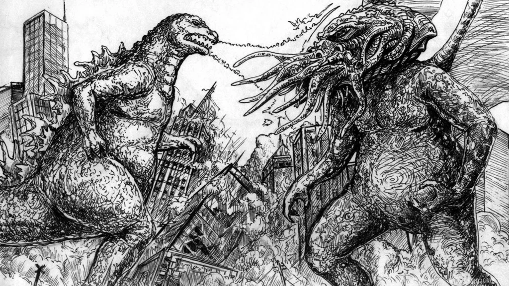 Cthulhu Godzilla Kraken Monsters Squid Wallpapers (