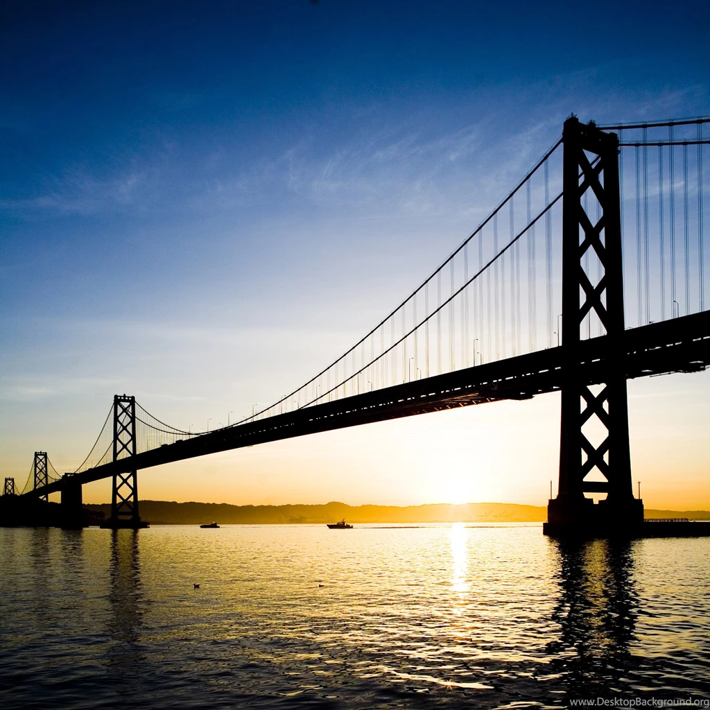 Bay Bridge Sunrise iPad Wallpapers