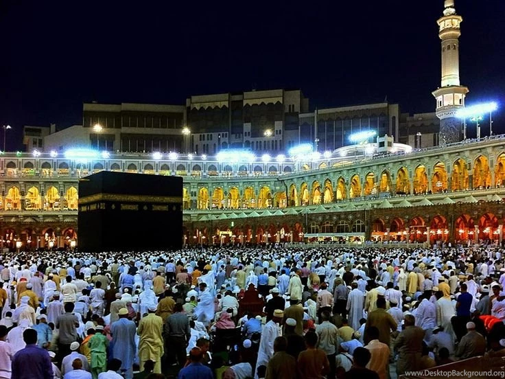 Hajj Kaaba At Night HD Pictures Hajj Wallpapers