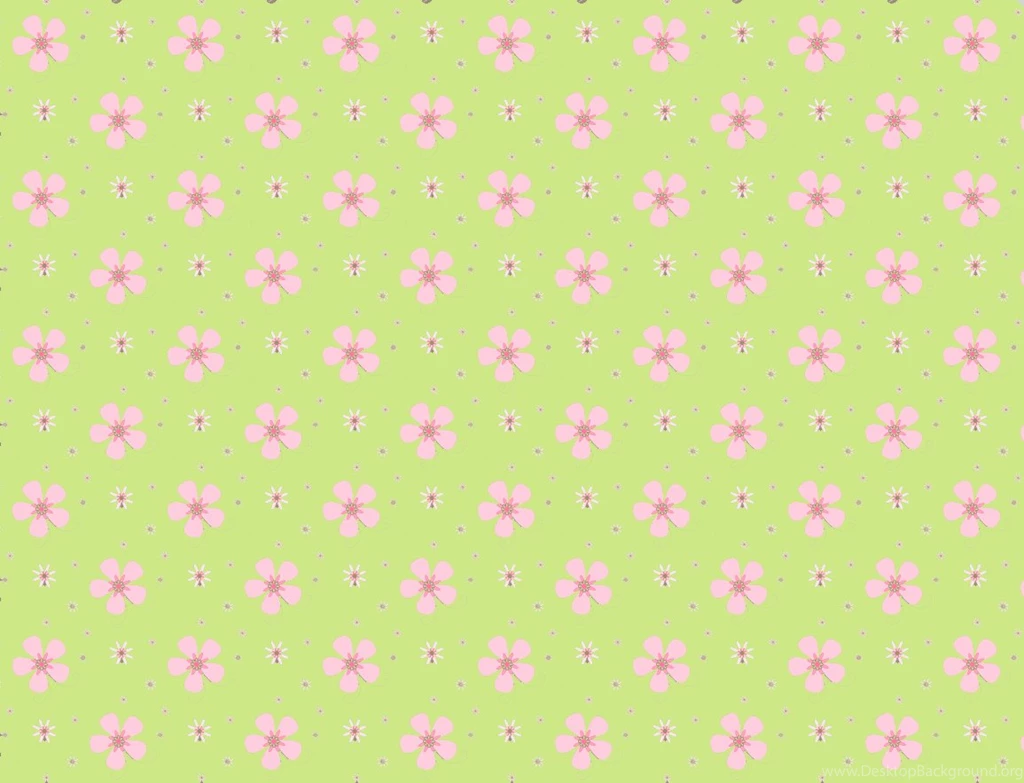 Pink And Green Floral Wallpapers