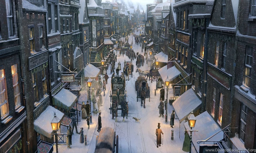 European Street At Dusk Wallpapers In 1280x768 Resolution