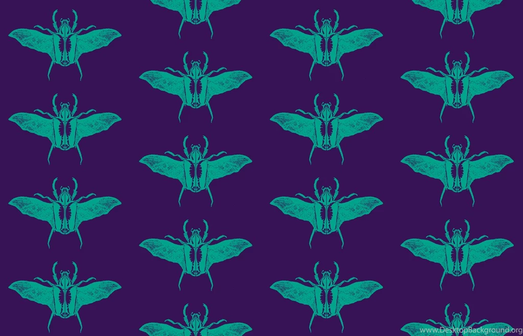 Scarabs In Flight Turquoise/purple Fabric Tallulah11 Spoonflower