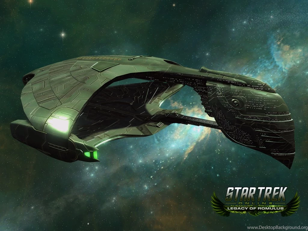 New Star Trek Online Wallpapers Depict Romulan Ships In Greater ...