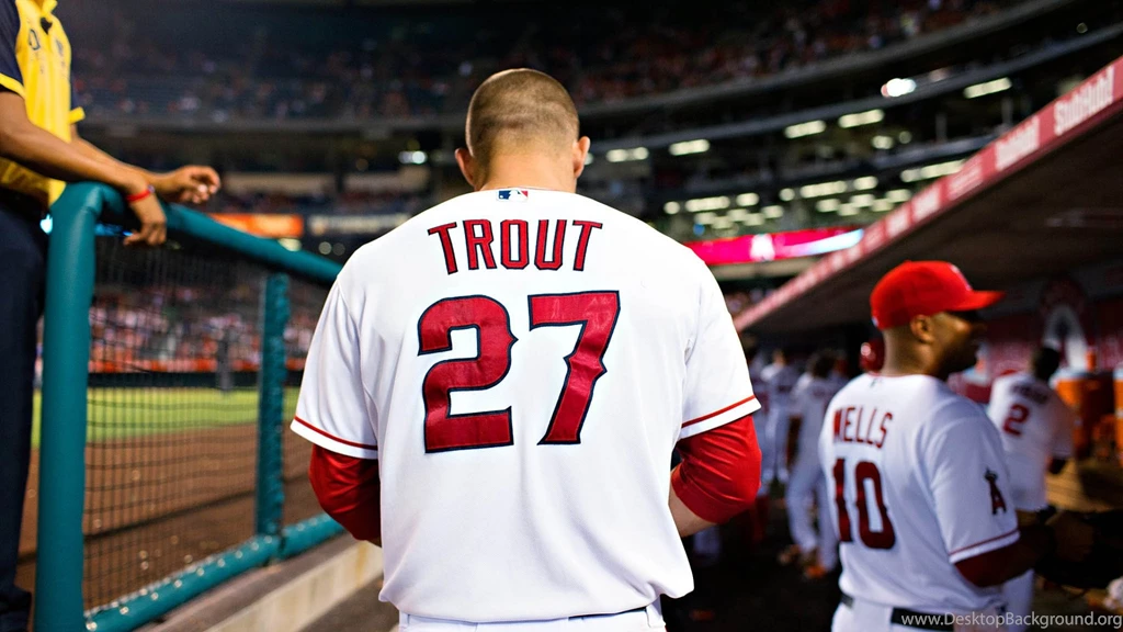 Download Wallpapers 1920x1080 Mike Trout, Baseball, Los Angeles ...
