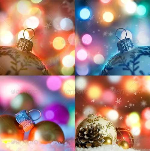 20 Sets Of Christmas Backgrounds For Creating Wallpapers ...