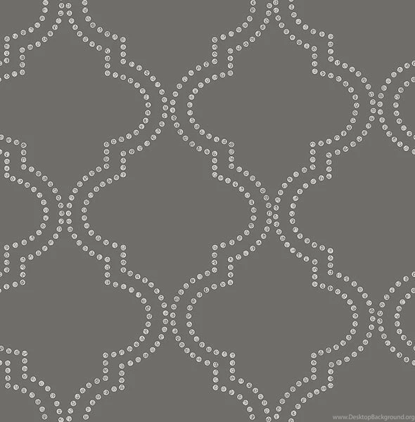 Tetra Charcoal Quatrefoil Wallpapers From The Symetrie Collection ...