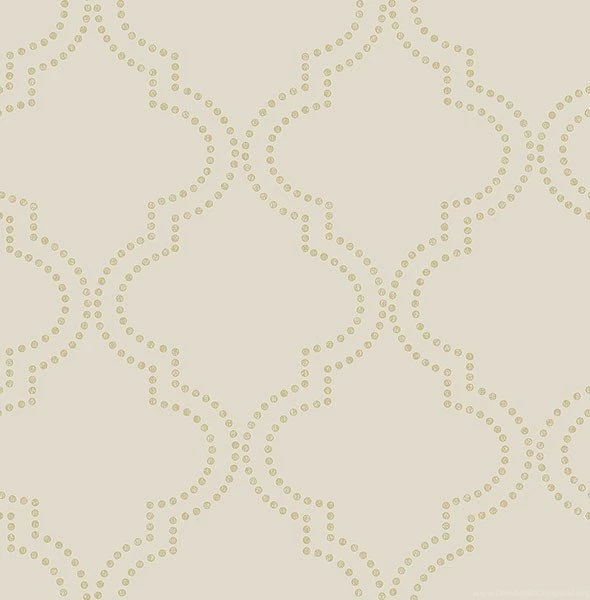 Tetra Beige Quatrefoil Wallpapers From The Symetrie Collection By ...