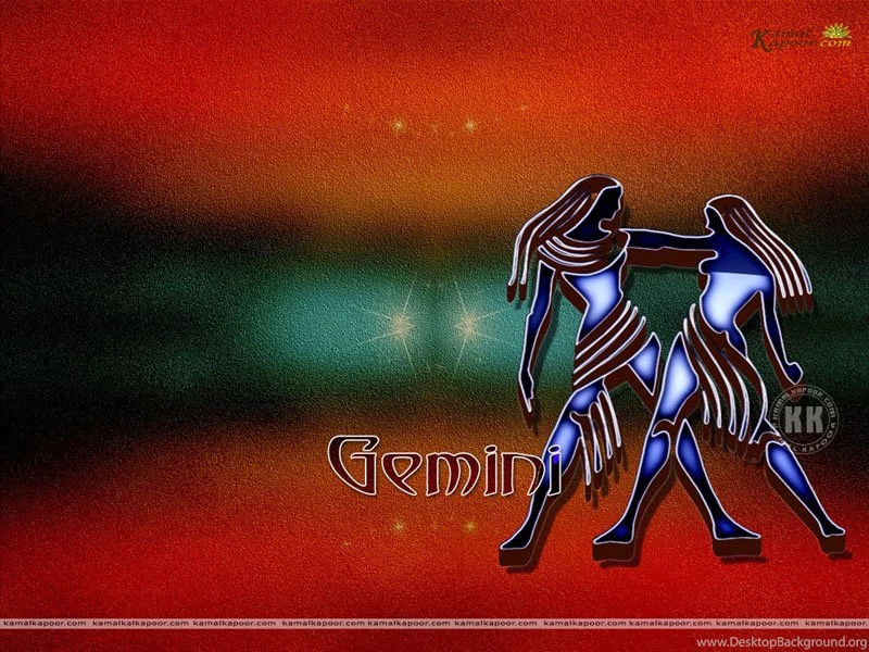 Gemini Wallpaper, Zodiac Sign Glowing Gemini Wallpaper, Gemini ...