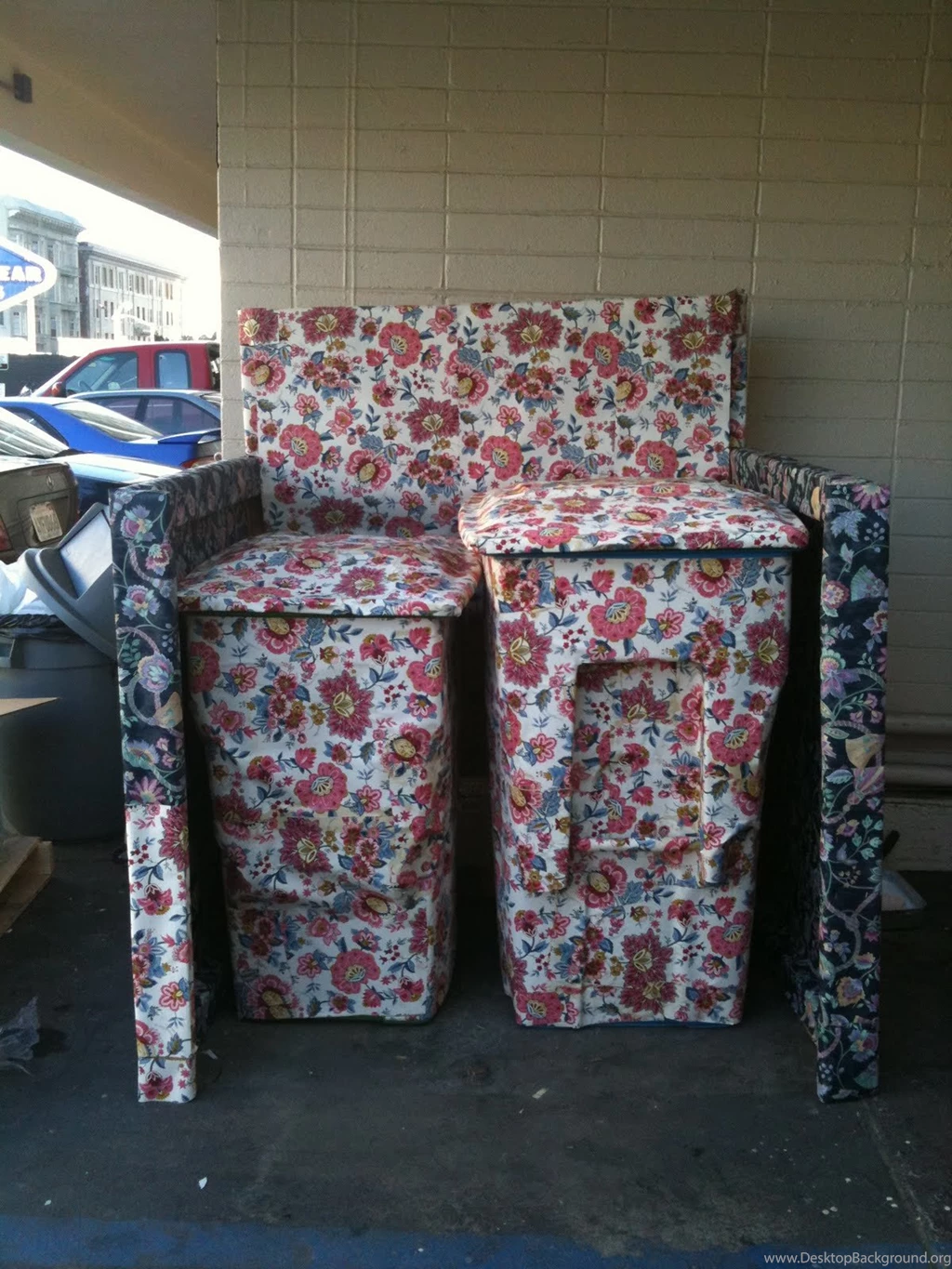 Wallpapered Dumpsters
