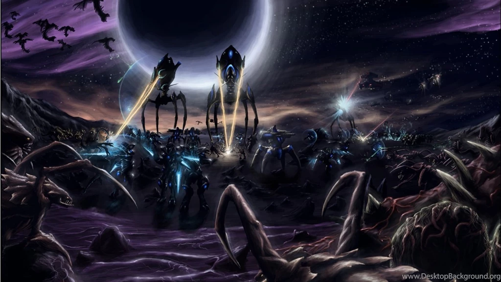 Wallpapers Aliens Game Starcraft Battle Hd Epic Desktop 1366x768 ...