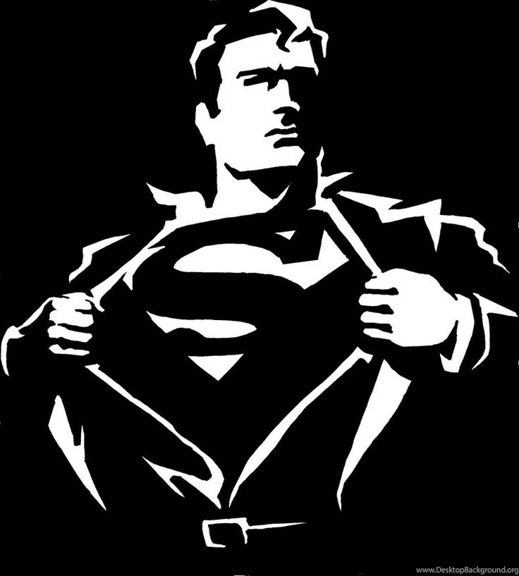 Black White DC Comics Superman Wallpapers (