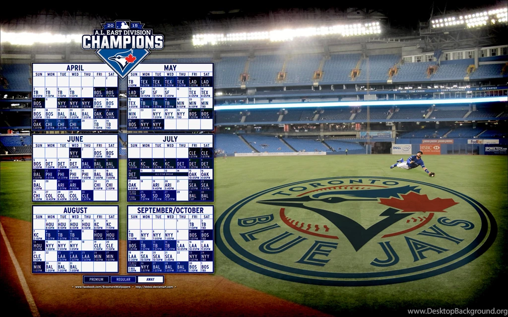 Blue Jays 2016 Schedule Wallpapers (OC) : Torontobluejays