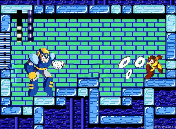 Megaman Vs Crashman Using An 8bit Backgrounds From The Boss Stage ...