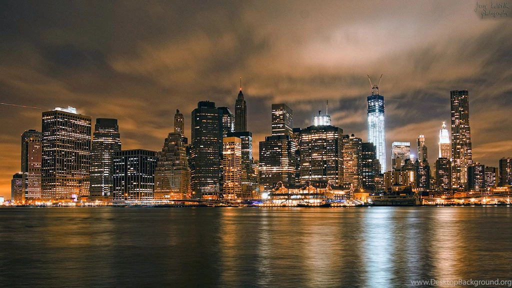 New York Skyline Lights Wallpapers