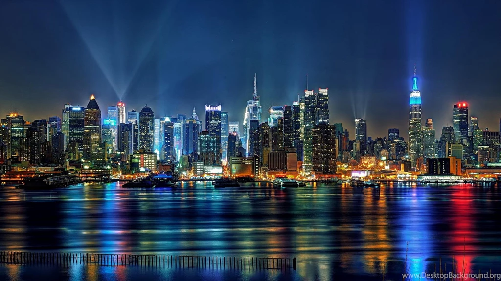 Magical New York City In Lights Hdr (