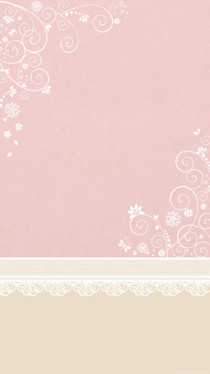 Pale Pink Lace Scrolls Iphone Phone Wallpaper Backgrounds Lock ...