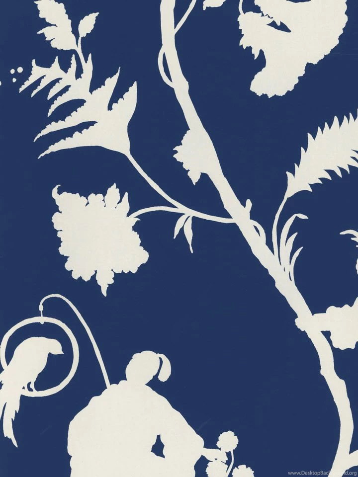 Blue Chinoiserie Wallpapers