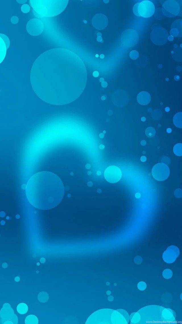 Blue Heart iPhone 5 Wallpapers (640x1136)