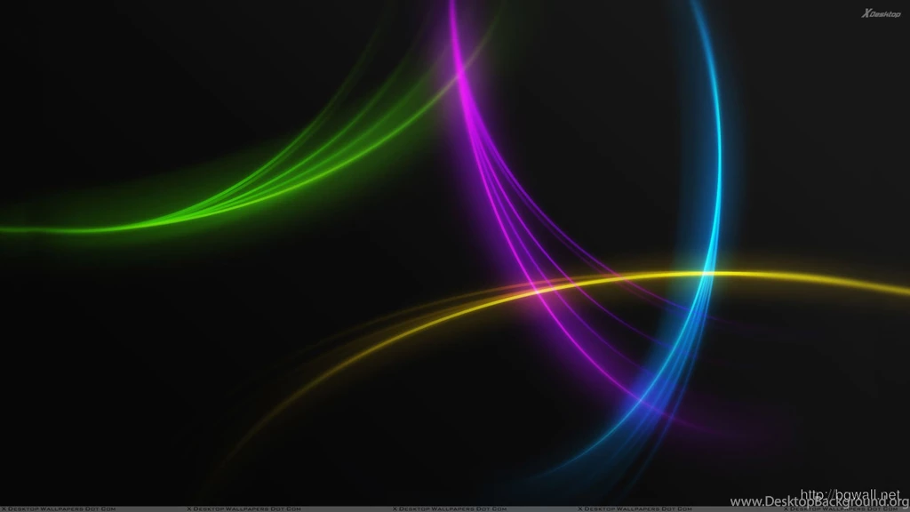 Beautiful Colorful Lines On Black Backgrounds Wallpapers