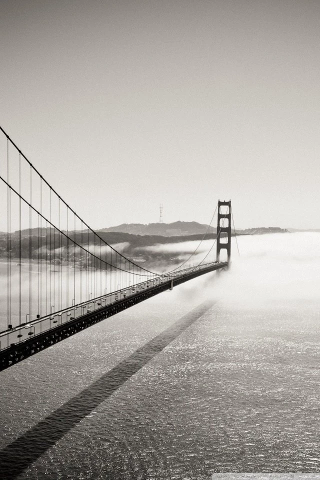 Golden Gate Bridge Black And White HD Desktop Wallpapers ...