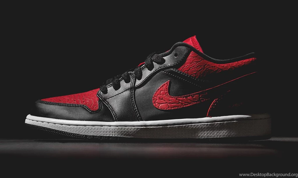 Air Jordan 1 Low "Bred" Elephant Print
