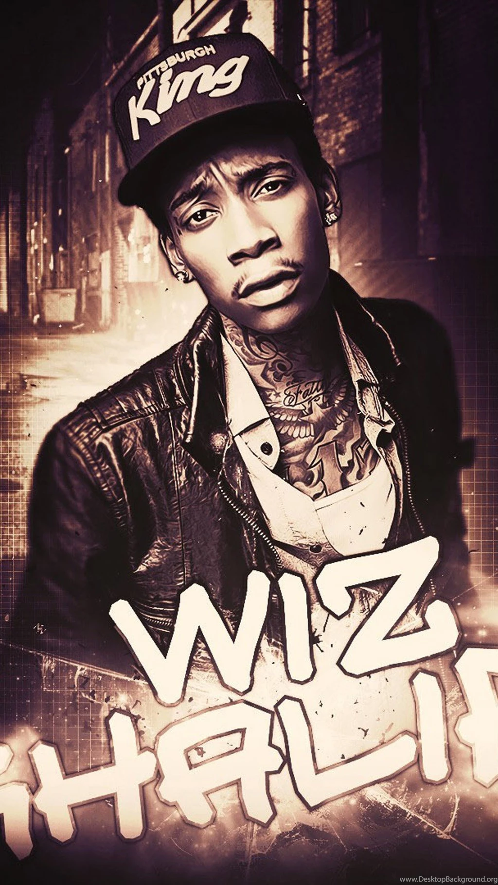 Wiz Khalifa At Street iPhone 7 Wallpapers