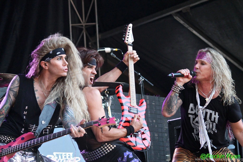 STEEL PANTHER Hair Metal Heavy Glam Concert Guitar Singer ...