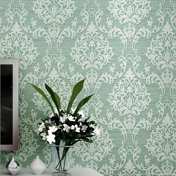 Luxury Europe Damascus 3D Stereo Embossed Wallpapers Home Decor ...