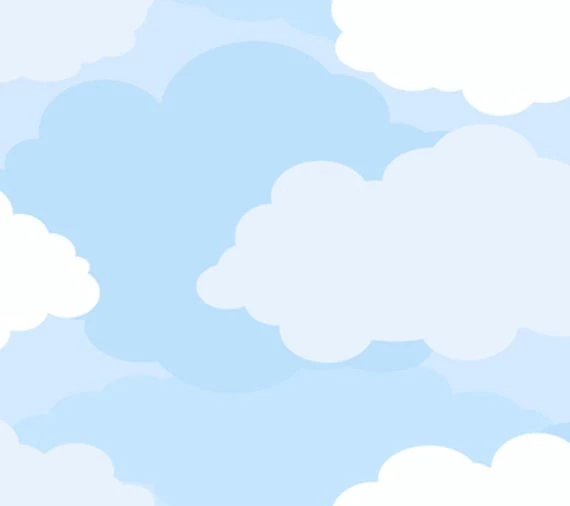 Light Blue Cloud Sidewall Wallpapers
