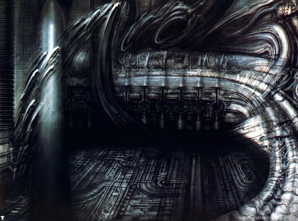Biomechanical Landscape 007 Surrealist H R Giger Art Wallpapers ...