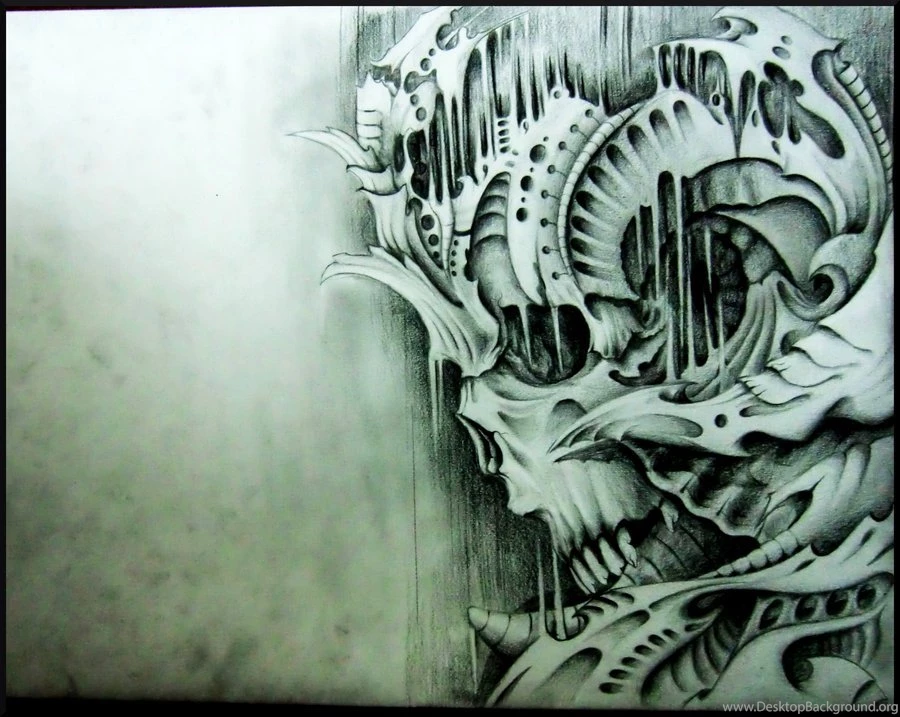 DeviantArt: More Like Biomechanical Skull Inspired By Victor P. By ...