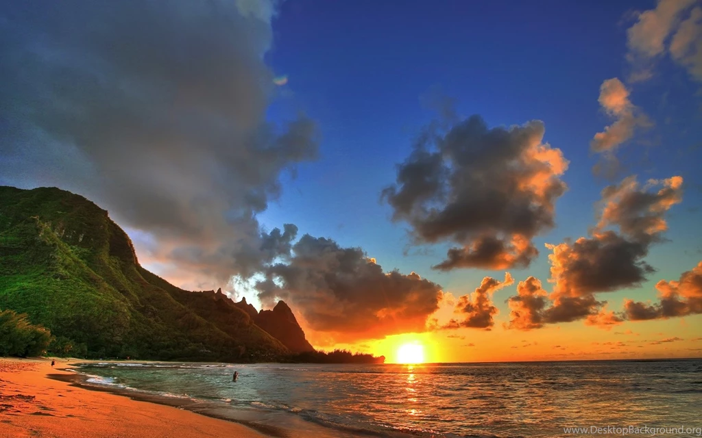Sunset Painting Wallpaper.