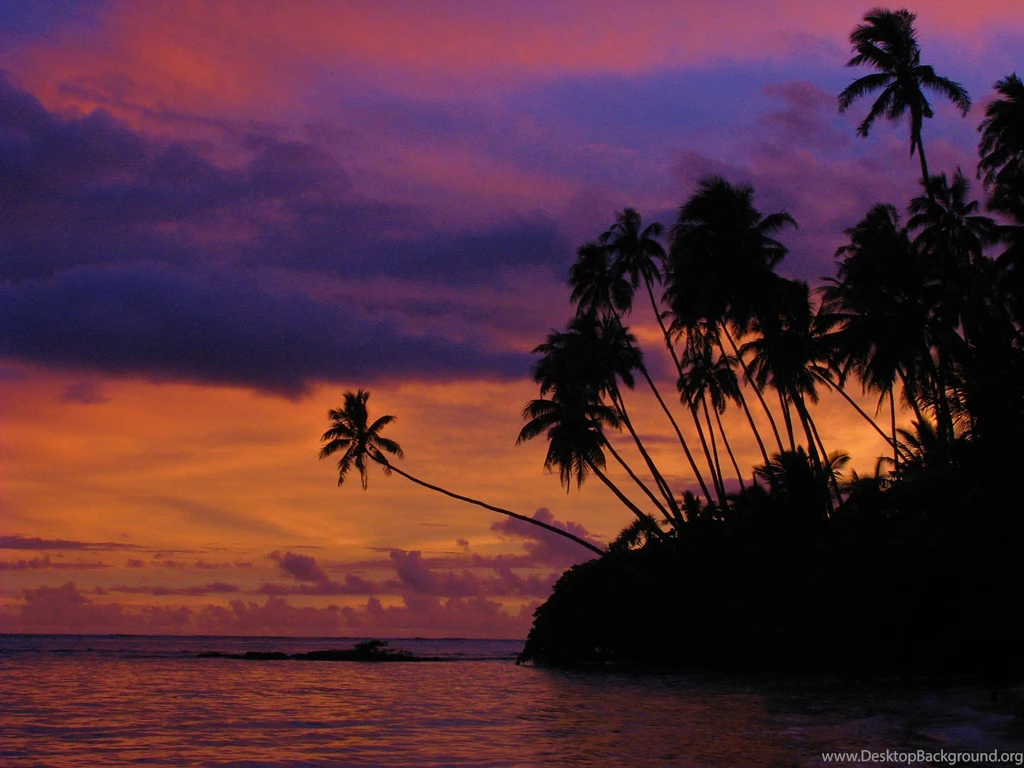 Desert Island Sunset   (