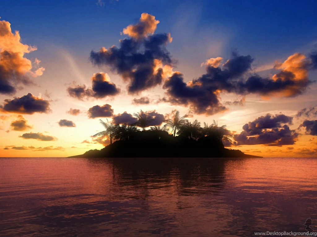 Sunset Painting Wallpaper.