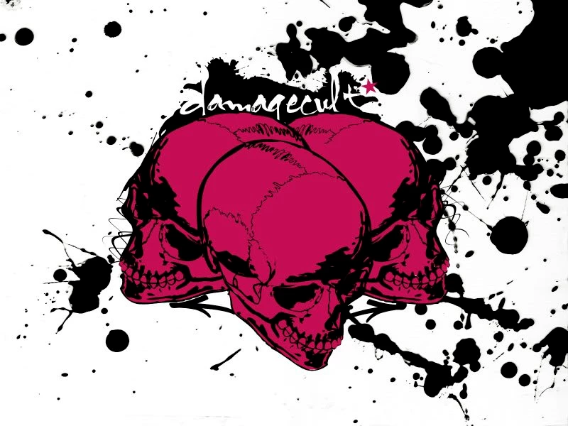Pink And Black Skull Wallpapers Wallpapers Zone