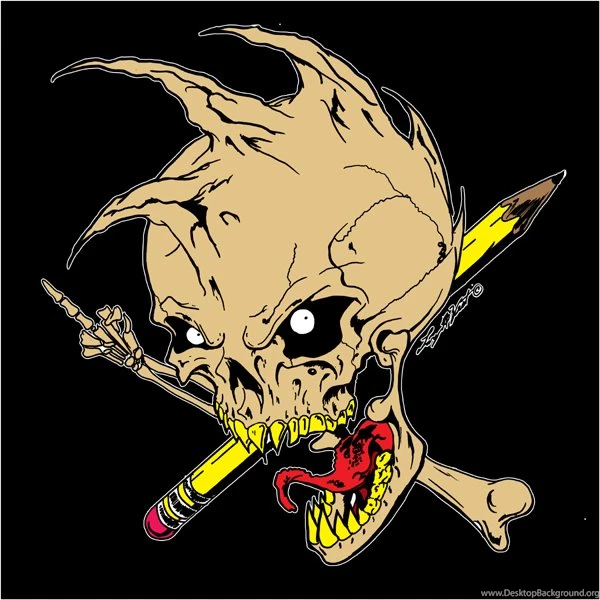 DeviantArt: More Like Punk Skull 1 By Luvataciousskull