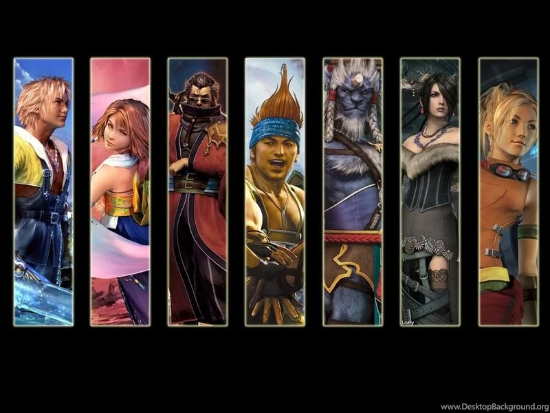 Final Fantasy,Rikku Final Fantasy Rikku Yuna Auron Tidus Lulu ...