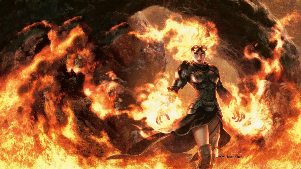Chandra Nalaar Jason Chan M12 Magic: The Gathering Planeswalker ...