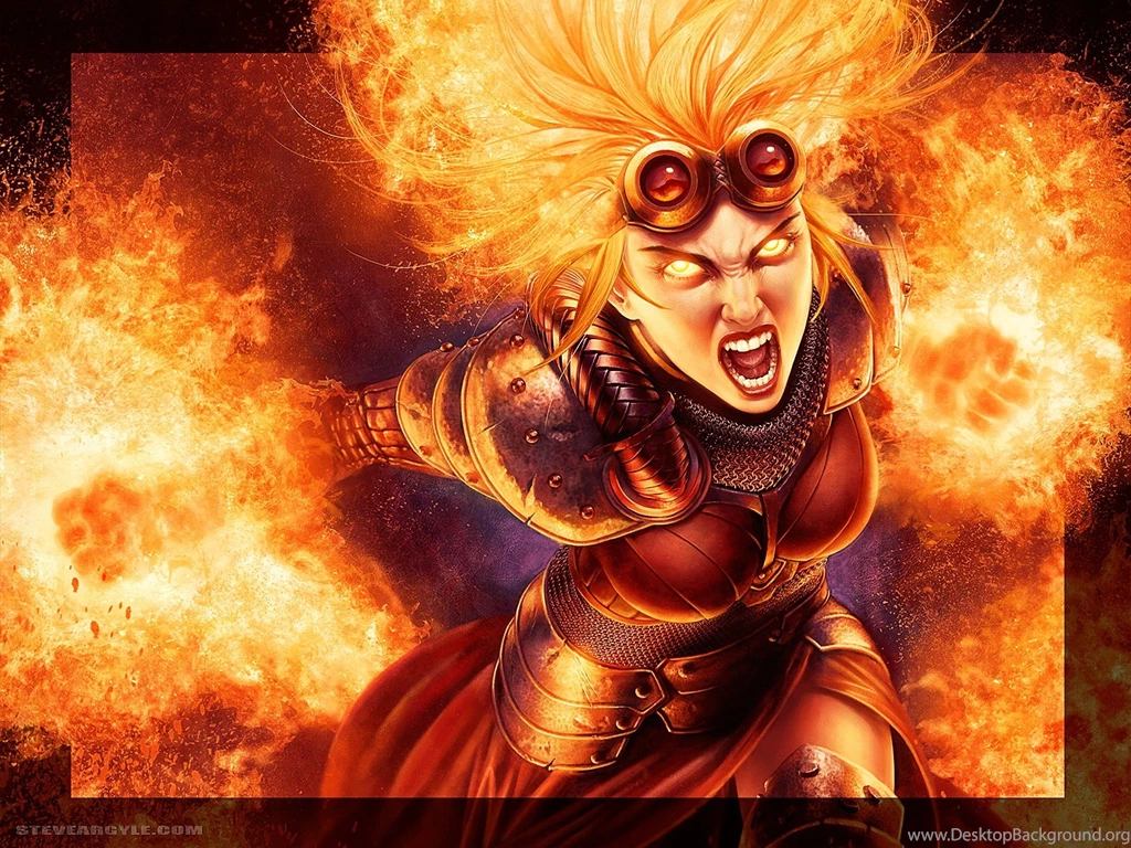 Magic The Gathering Chandra Nalaar Steve Argyle Ablaze Wallpapers ...