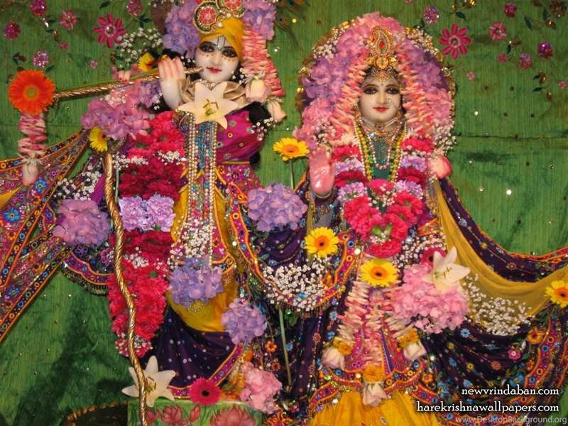 Sri Sri Radha Vrindavana Chandra Wallpapers In Pink And Purple ...
