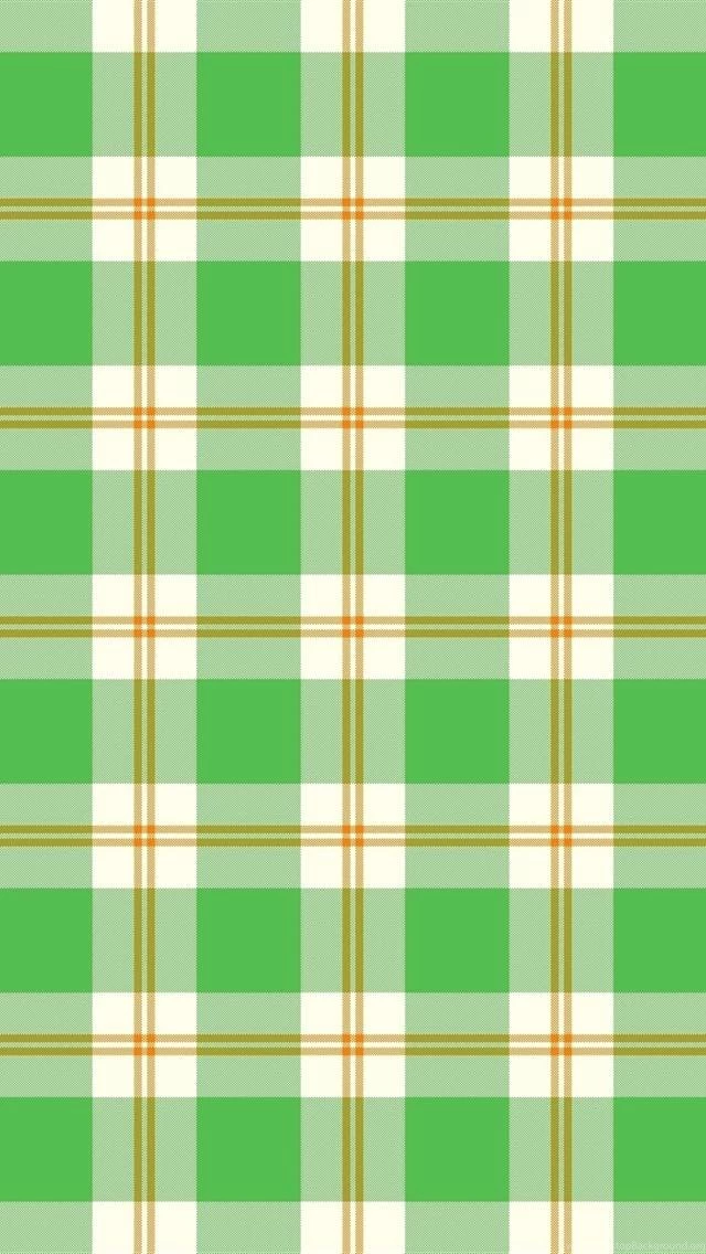 Green Plaid iPhone 5 Wallpapers (640x1136)
