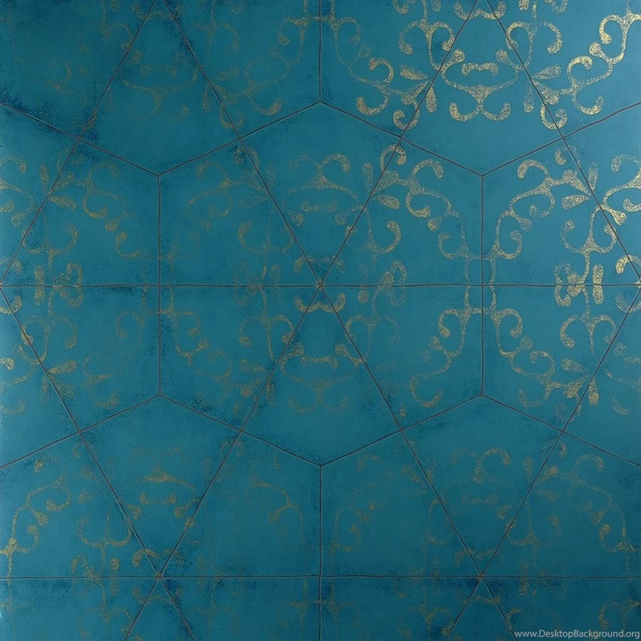 Elegant Turquoise Tiled Wallpapers