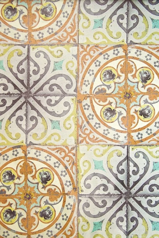 Paper Tiles Orange Rose